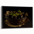 Rustic Mangosteen Basket Art – Vintage Kitchen Still Life Print