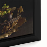 Rustic Mangosteen Basket Art – Vintage Kitchen Still Life Print