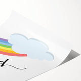 Play Rainbow Wall Art - Kids Inspirational Playroom Decor