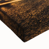 Black and white landscape art painting of Paris on stretched canvas, ideal for bedroom wall art.