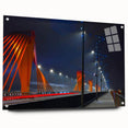 Acrylic print of a large abstract depiction of the Latvia landscape in muted earth tones, ideal for dining room decor.