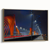 Framed canvas depicting a vintage-style landscape of Latvia, in muted gold and black tones, ideal for bedroom wall decor.