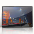 Large abstract wall art featuring a mid-century modernist style scene of Europe.