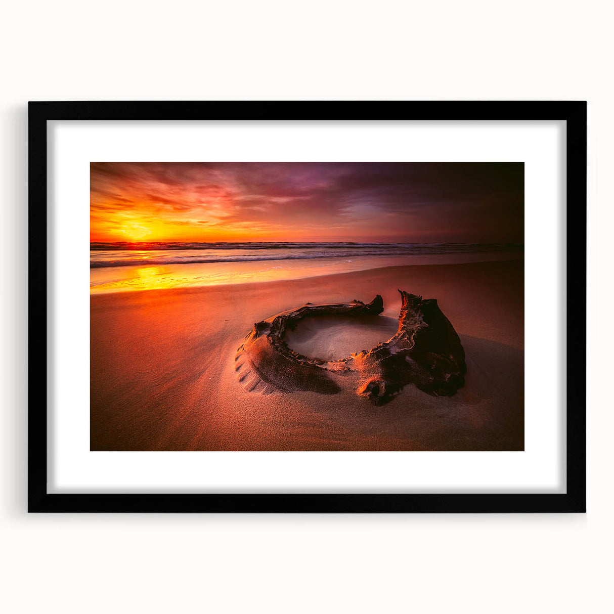 Colorful abstract art print of a European landscape in vibrant hues on a large textured canvas, ideal for living room decor.