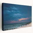 Large canvas print of Yucatan, Mexico scenery with vibrant green and blue tones, ideal for kitchen wall art.
