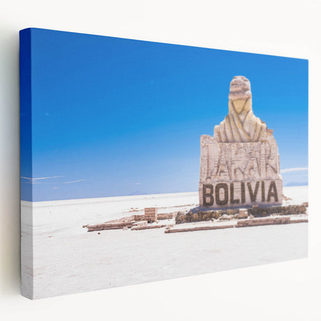 Large canvas print of a Bolivian landscape in earthy tones, suitable for kitchen wall art.