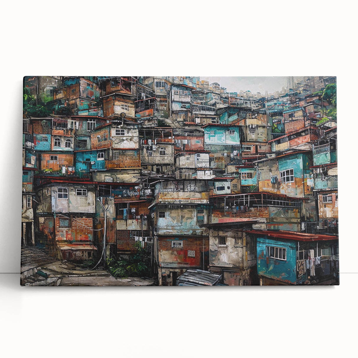 Black and white stretched canvas of a Brazilian landscape, ideal for kitchen wall art or bedroom ambiance.