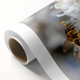 Art Deco poster of spring season in pastel shades on rolled canvas, ideal for nursery wall art.