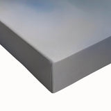 Black and white landscape painting on large stretched canvas featuring a spring scene, suitable for bedroom decor.