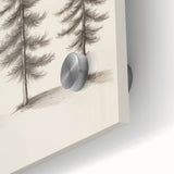 Large abstract wall art with cool blue and white swirls on acrylic glass, ideal for modern dining room ambiance.