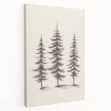 Winter-themed abstract art on stretched canvas featuring muted blue and white tones, suitable for kitchen wall art.