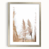 Textured abstract art print in muted gray and silver tones on a framed canvas, suitable for modern bedroom decor.