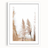 Abstract art print featuring swirling blue and white patterns on a framed canvas, ideal for bedroom or dining room decor.