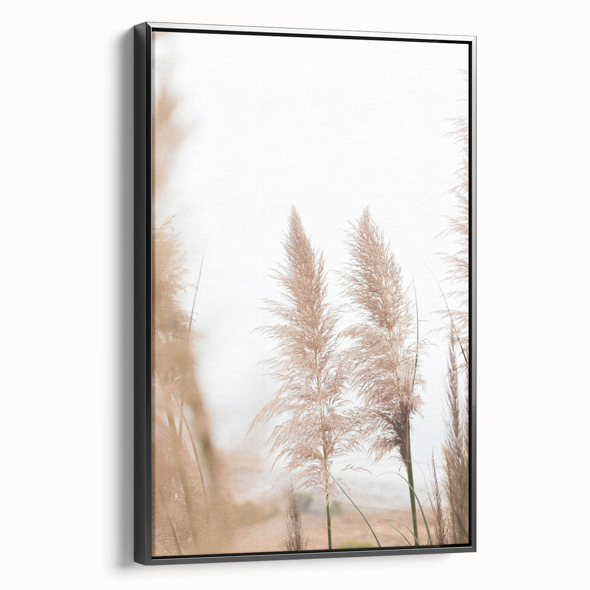 Black and white landscape art painting on a framed canvas, depicting a vintage-style rural scene, ideal for bedroom decor.