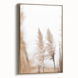 Framed canvas featuring a vintage landscape painting with muted gold and black tones, ideal for bedroom wall art.