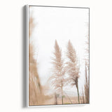 Vintage poster art of a colorful abstract design on a large framed canvas, ideal for living room decor.