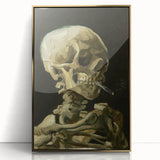Acrylic print of Van Gogh-inspired art deco poster with gold frame, suitable for modern nursery wall decor.