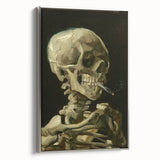 Framed canvas of Van Gogh-style landscape art painting featuring vibrant colors and black outlines.