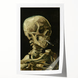 Extra large rolled canvas print of Van Gogh-inspired floral art in vibrant colors, suitable for art wall dining room.