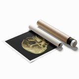 Extra large rolled canvas print featuring Van Gogh-inspired floral art in vibrant colors, ideal for classy bathroom wall art.