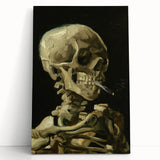 Large black and white stretched canvas of Van Gogh's Starry Night, ideal for kitchen wall art.