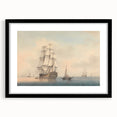 Romantic Art Prints: A Warship Preparing to Leave the Anchorage