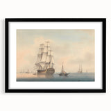 Romantic Art Prints: A Warship Preparing to Leave the Anchorage