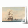 Romantic Art Prints: A Warship Preparing to Leave the Anchorage