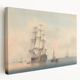 Romantic Art Prints: A Warship Preparing to Leave the Anchorage