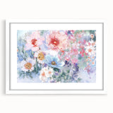 Soft Pastel Floral Wall Art – Impressionist Canvas for Living Room