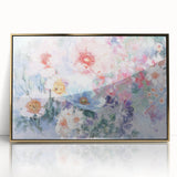 Soft Pastel Floral Wall Art – Impressionist Canvas for Living Room