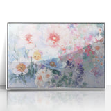 Soft Pastel Floral Wall Art – Impressionist Canvas for Living Room