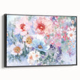 Soft Pastel Floral Wall Art – Impressionist Canvas for Living Room