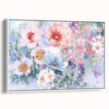 Soft Pastel Floral Wall Art – Impressionist Canvas for Living Room