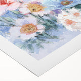 Soft Pastel Floral Wall Art – Impressionist Canvas for Living Room