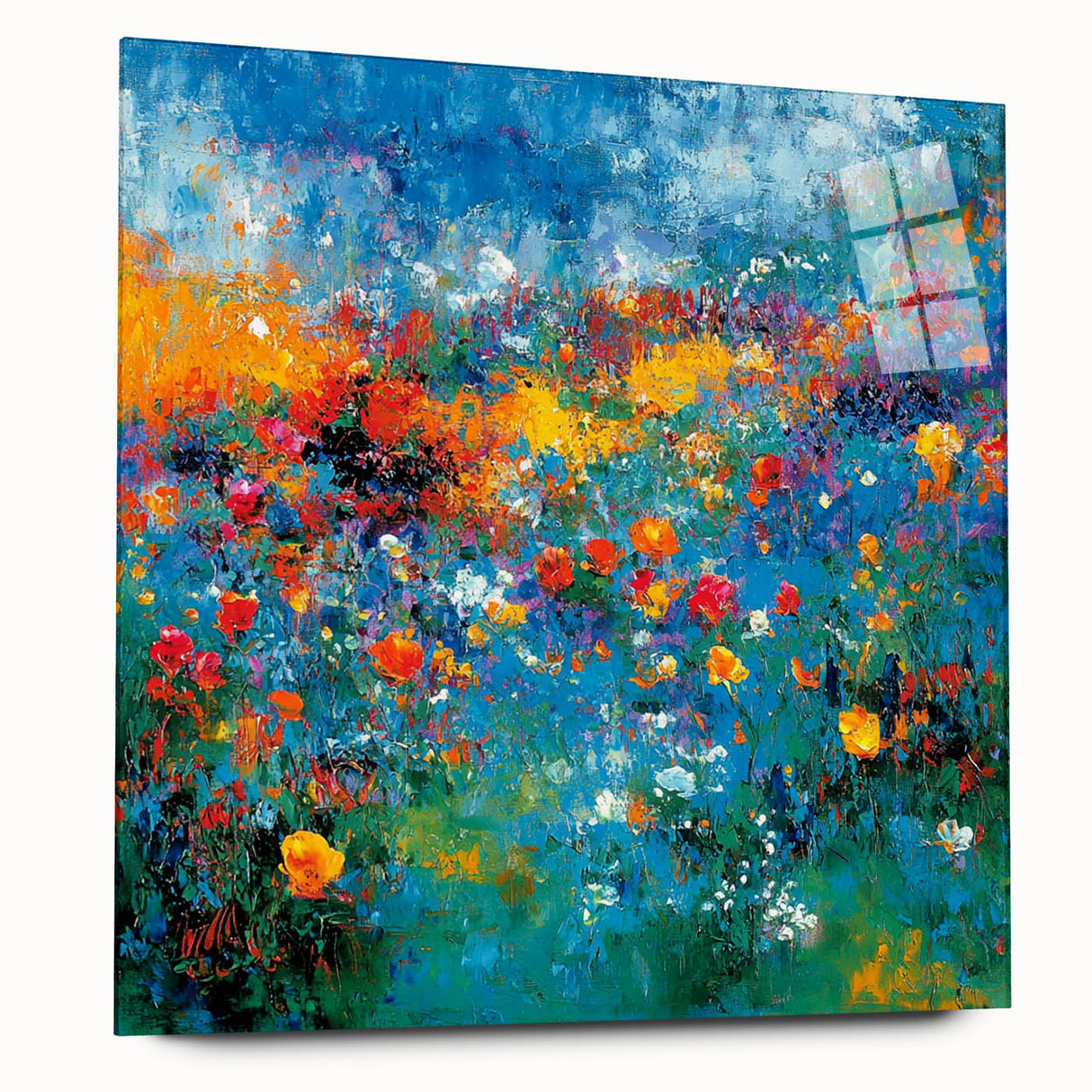 Colorful Abstract Wall Art – Vibrant Modern Floral Canvas Painting