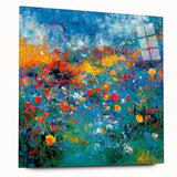 Colorful Abstract Wall Art – Vibrant Modern Floral Canvas Painting