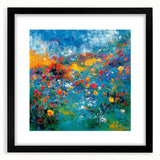 Colorful Abstract Wall Art – Vibrant Modern Floral Canvas Painting