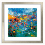 Colorful Abstract Wall Art – Vibrant Modern Floral Canvas Painting