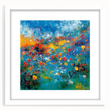 Colorful Abstract Wall Art – Vibrant Modern Floral Canvas Painting