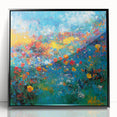 Colorful Abstract Wall Art – Vibrant Modern Floral Canvas Painting