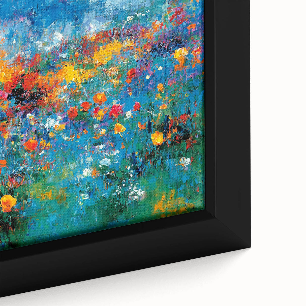 Colorful Abstract Wall Art – Vibrant Modern Floral Canvas Painting