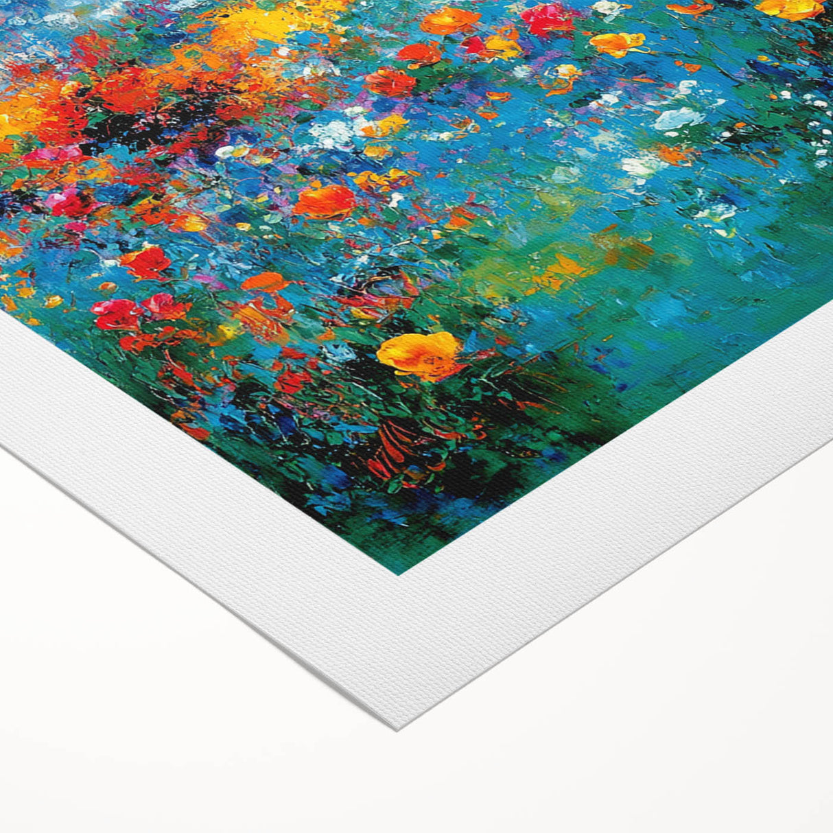 Colorful Abstract Wall Art – Vibrant Modern Floral Canvas Painting