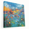 Colorful Abstract Wall Art – Vibrant Modern Floral Canvas Painting