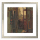 Rustic Modern Wall Art – Atmospheric Window Scene with Warm Tones