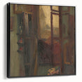 Rustic Modern Wall Art – Atmospheric Window Scene with Warm Tones