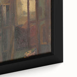 Rustic Modern Wall Art – Atmospheric Window Scene with Warm Tones