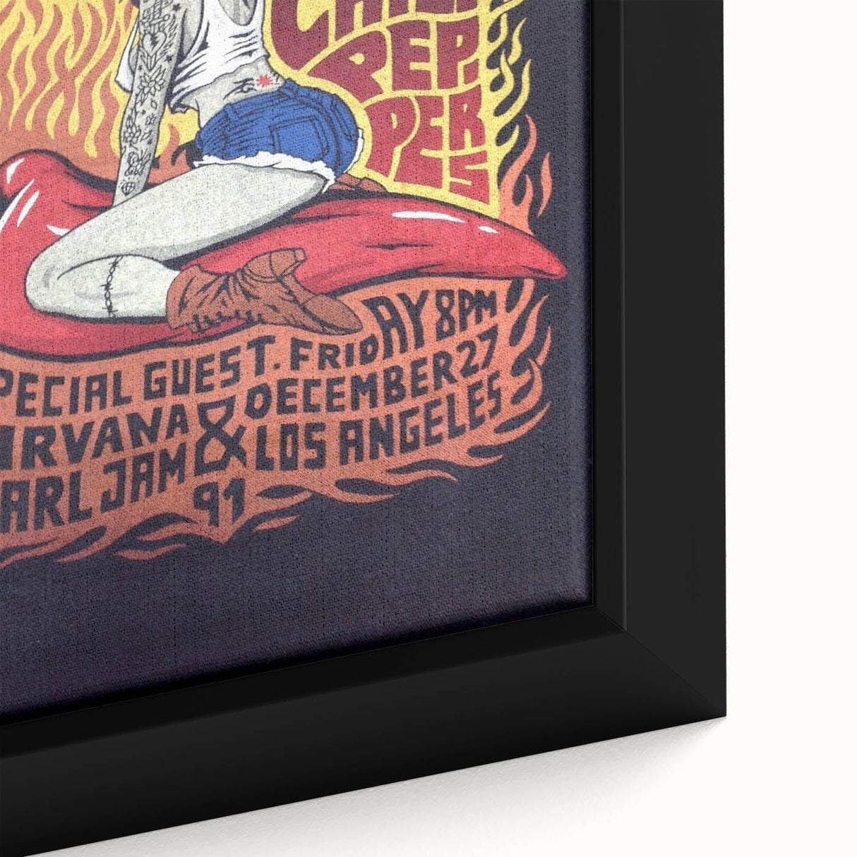 Red Hot Chili Peppers Nirvana Concert Poster | Vintage Rock Art