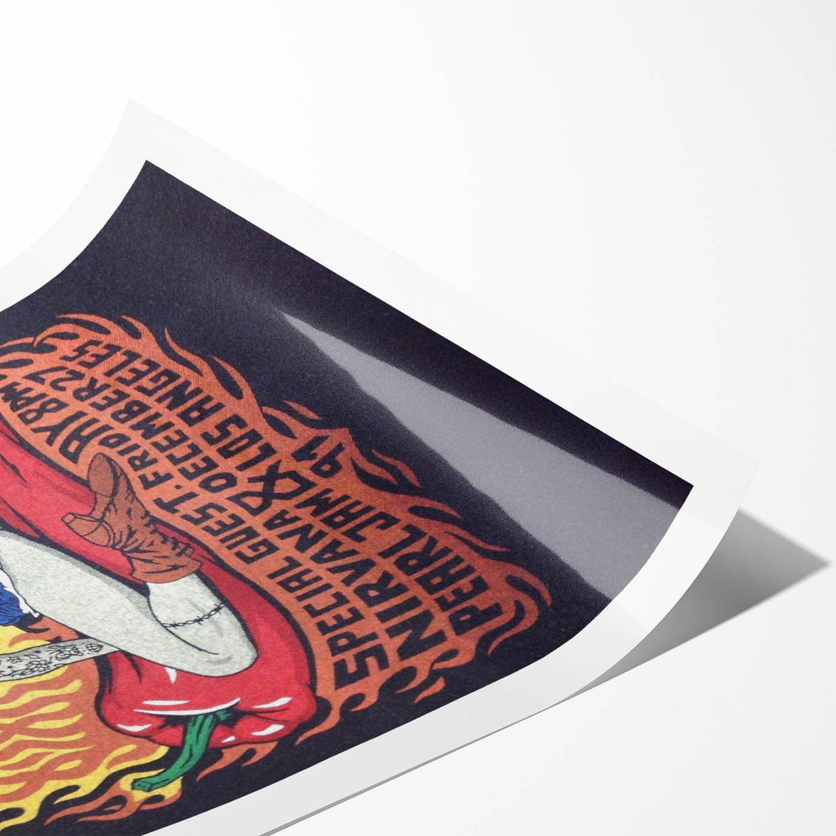 Red Hot Chili Peppers Nirvana Concert Poster | Vintage Rock Art