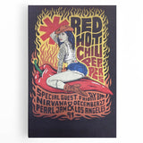 Red Hot Chili Peppers Nirvana Concert Poster | Vintage Rock Art